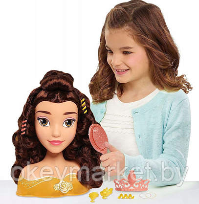 Кукла-манекен для создания причесок Disney Принцесса Дисней Белль, фото 2