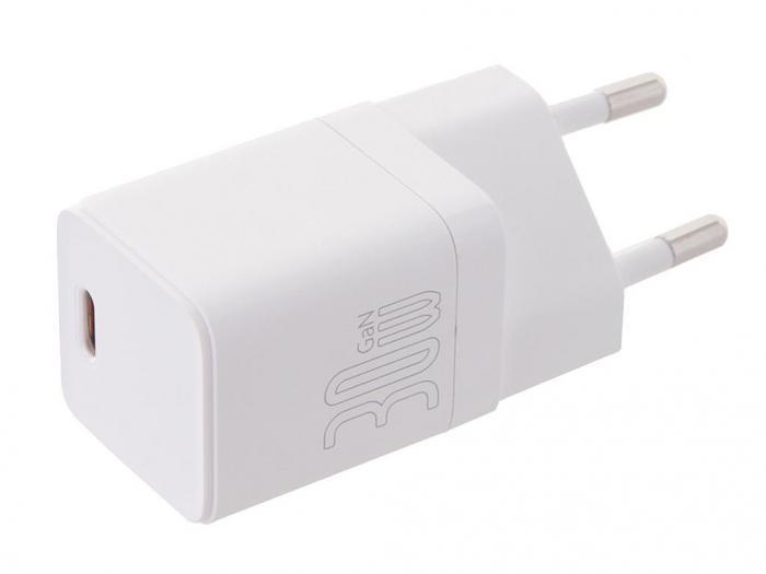 Зарядное устройство Baseus GaN3 Fast Charger 1C 30W EU White CCGN010102 - фото 1 - id-p218093651
