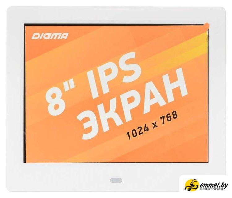 Цифровая фоторамка Digma PF-843 (белый) - фото 4 - id-p218161564