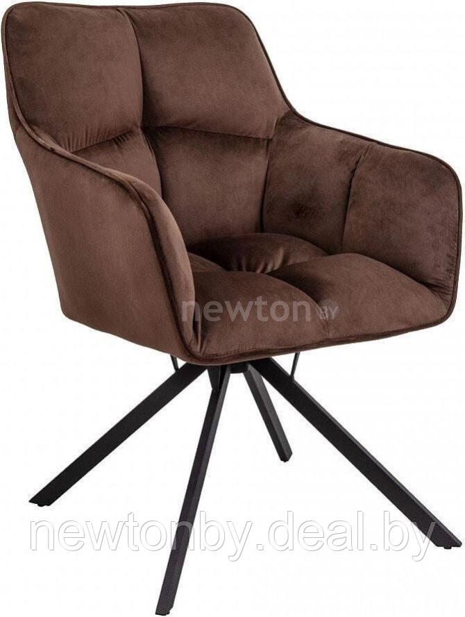 Интерьерное кресло AksHome Virginia (шоколадный HCJ-10/черный) - фото 1 - id-p204627570