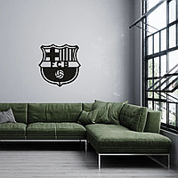 Деревянное панно футбольного клуба Барселона (60*61 см)