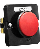 ПКЕ 112-1 У3, 10А, 660В, 1 элемент, красный гриб, в нишу, IP40, пост управления (ЭТ)