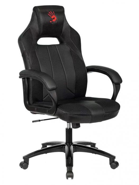 Компьютерное кресло для дома A4Tech Bloody GC-200 игровое геймерское черное - фото 1 - id-p218093319