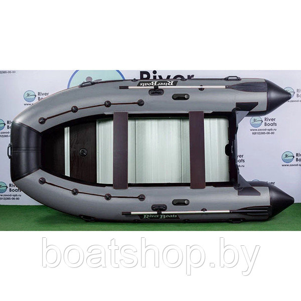 Лодка ПВХ RiverBoats RB-410 Al (Киль + алюминиевый пол) - фото 5 - id-p218165967