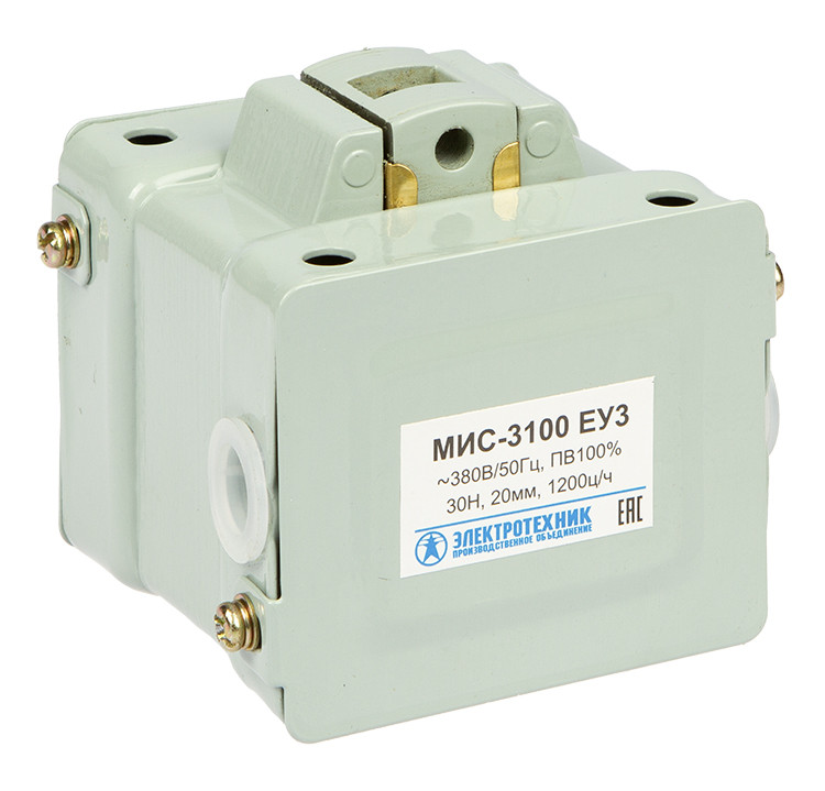 МИС-3100 ЕУ3, 380В, тянущее исполнение, ПВ 100%, IP20, с жесткими выводами, электромагнит (ЭТ) - фото 1 - id-p218164196
