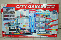 92138 Игровой набор Паркинг Мега парковка 4 уровня, гараж с машинками и вертолетом