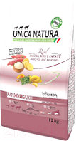 Сухой корм для собак Unica Natura Maxi утка, рис, картофель