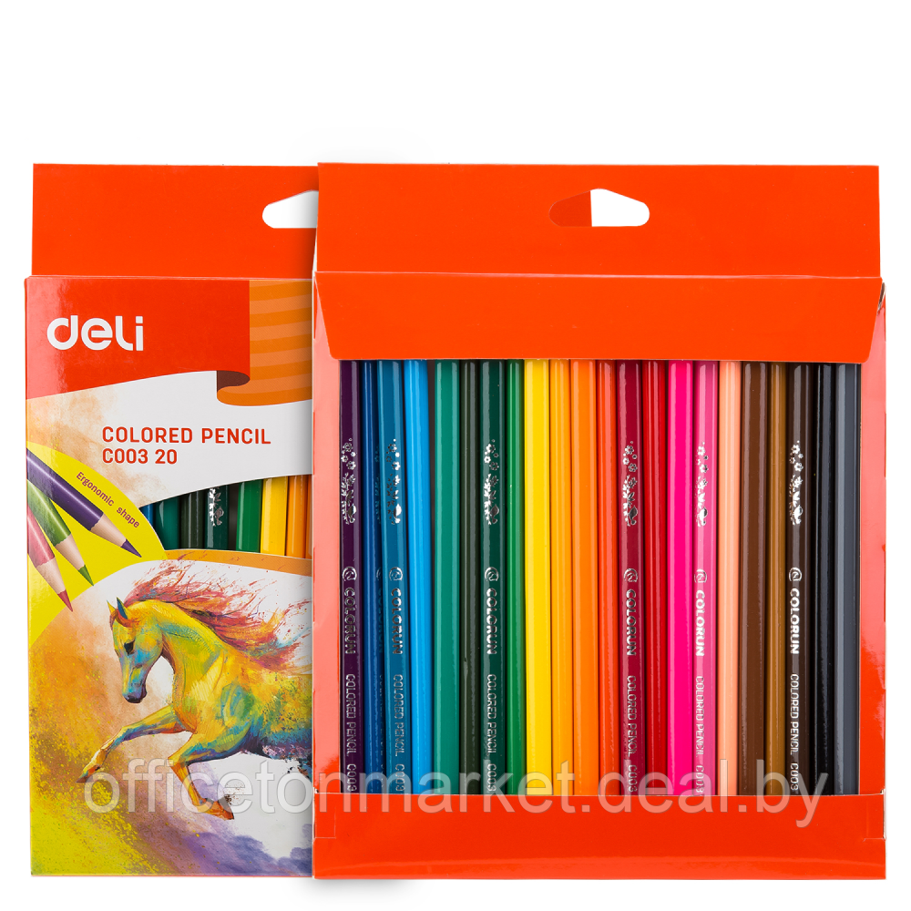 Цветные карандаши "ColoRun", 24 цвета - фото 1 - id-p218175305