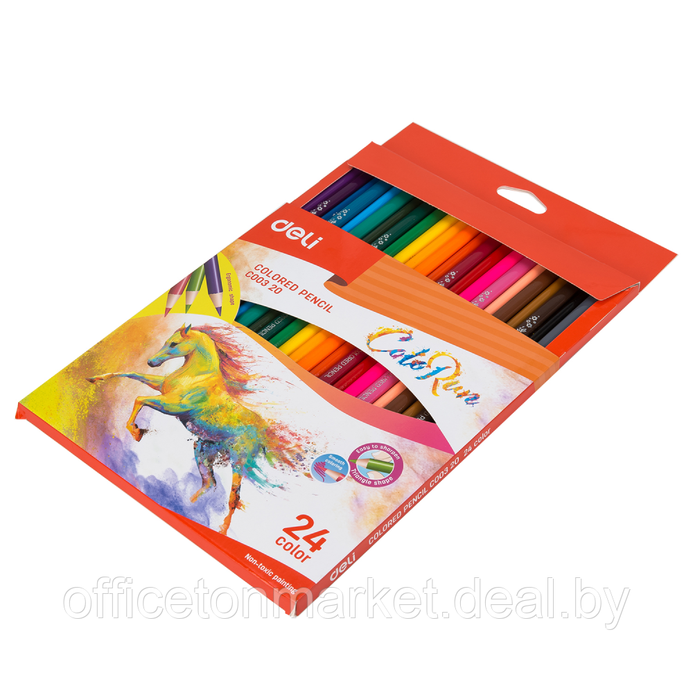 Цветные карандаши "ColoRun", 24 цвета - фото 6 - id-p218175305
