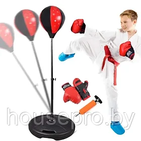 Детский боксерский набор со стойкой и перчатками Boxing, высота 125 см