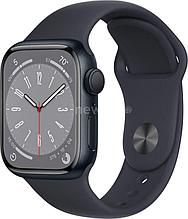 Умные часы Apple Watch Series 8 41 мм (алюминиевый корпус, полуночный/полуночный, спортивный силиконовый