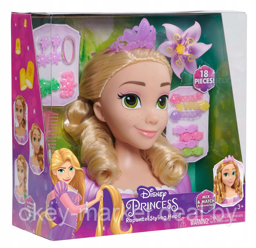 Кукла-манекен для создания причесок Just Play Disney Princess Рапунцель - фото 7 - id-p218176375