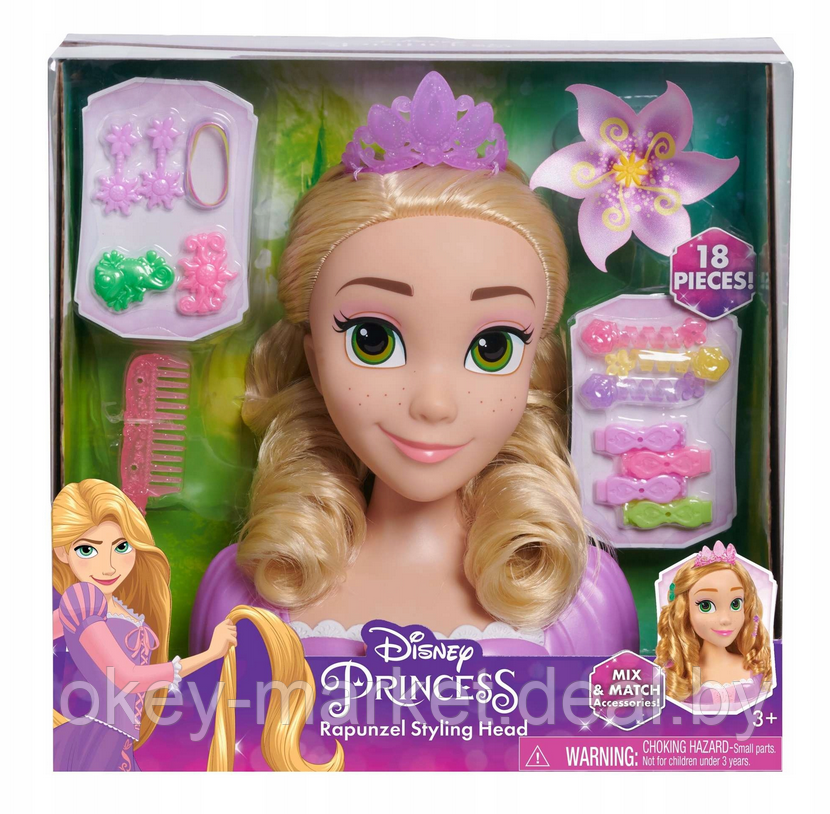 Кукла-манекен для создания причесок Just Play Disney Princess Рапунцель - фото 8 - id-p218176375