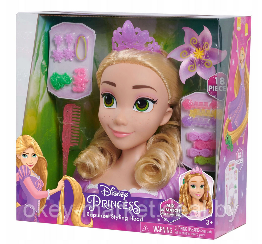 Кукла-манекен для создания причесок Just Play Disney Princess Рапунцель - фото 9 - id-p218176375