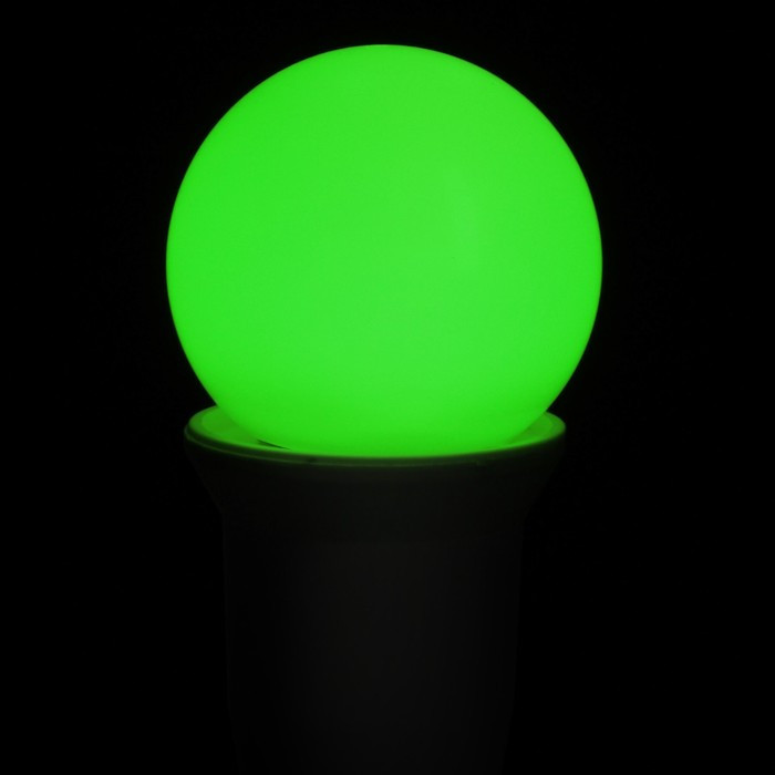 Лампа светодиодная Luazon Lighting, G45, Е27, 1.5 Вт, для белт-лайта, зеленая, наб 20 шт 78 - фото 3 - id-p218177445