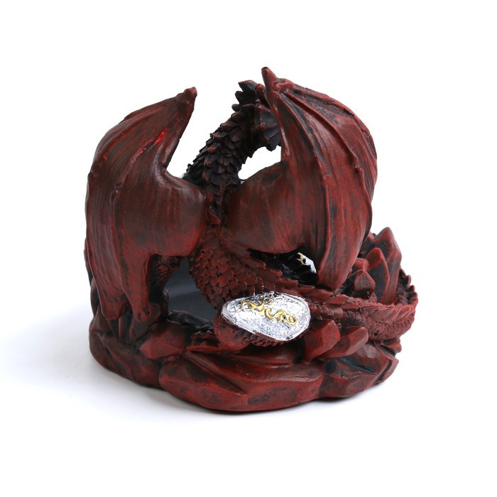 Пепельница "Дракон в латах", 11.7 х 10.3 х 11.3 см, коричневая - фото 2 - id-p218179359