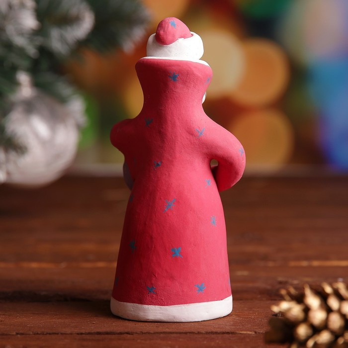 Сувенир «Дед Мороз», 4,5×4,5×10 см, каргопольская игрушка - фото 3 - id-p218179371
