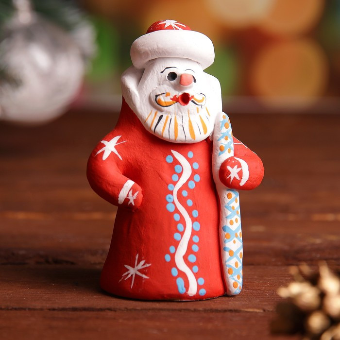 Сувенир «Дед Мороз», 4,5×4,5×10 см, каргопольская игрушка - фото 4 - id-p218179371