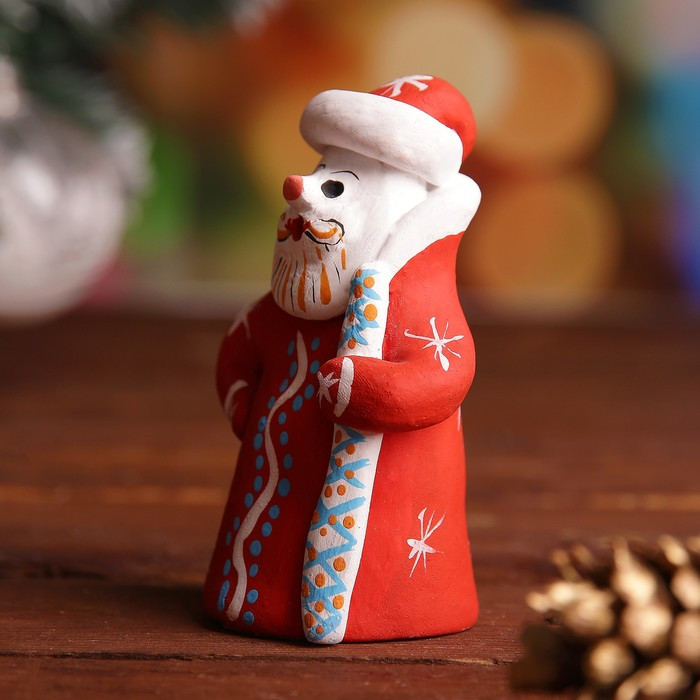 Сувенир «Дед Мороз», 4,5×4,5×10 см, каргопольская игрушка - фото 5 - id-p218179371