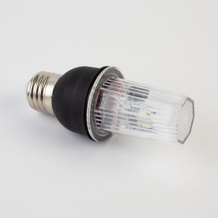 Лампа светодиодная Строб, прозрачная, Е27, 4LED, 3 Вт, 220 В, 6500К, белое свечение - фото 2 - id-p218176495