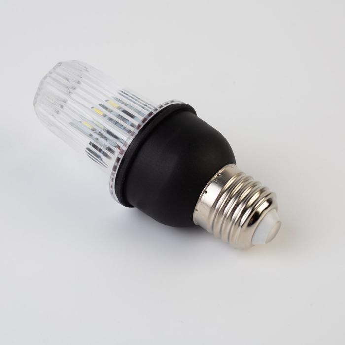 Лампа светодиодная Строб, прозрачная, Е27, 4LED, 3 Вт, 220 В, 6500К, белое свечение - фото 3 - id-p218176495