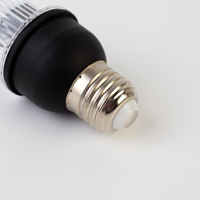 Лампа светодиодная Строб, прозрачная, Е27, 4LED, 3 Вт, 220 В, 6500К, белое свечение - фото 4 - id-p218176495