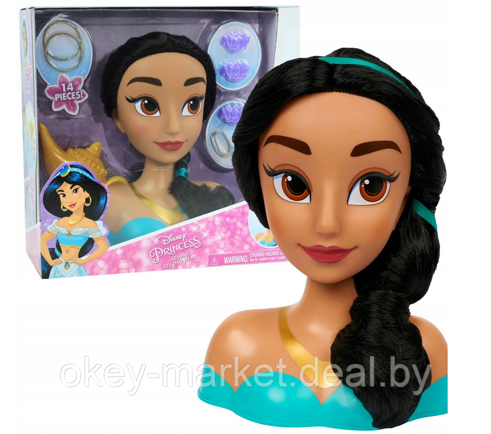 Кукла-манекен для создания причесок Just Play Disney Princess Жасмин - фото 8 - id-p218179632