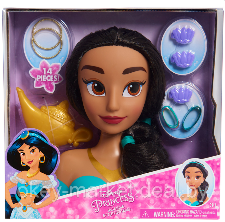 Кукла-манекен для создания причесок Just Play Disney Princess Жасмин - фото 9 - id-p218179632