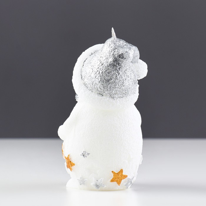 Свеча декоративная "Снеговичок", 6×5,5×11 см, белый - фото 3 - id-p218178709