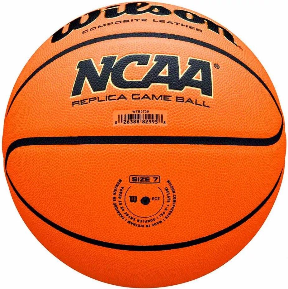 Мяч баскетбольный №7 Wilson NCAA Replica Game Ball - фото 3 - id-p218179635