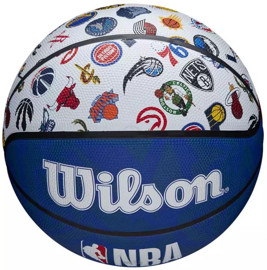 Мяч баскетбольный №7 Wilson NBA All Team Rubber - фото 5 - id-p218179637