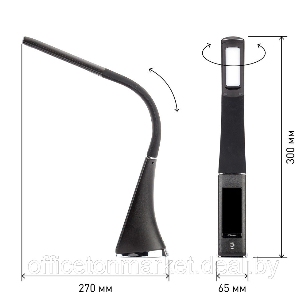 Светильник настольный ЭРА "NLED-461-7W-BK", черный - фото 5 - id-p215325251