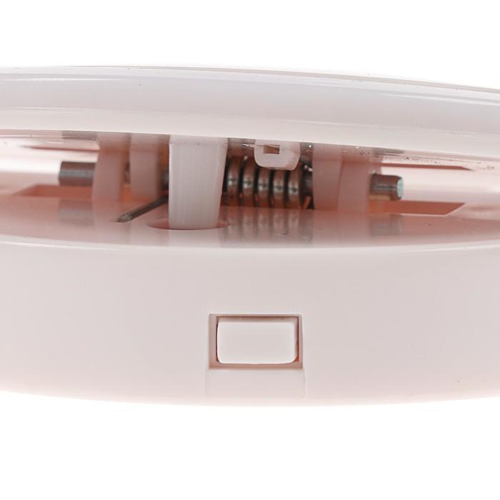 Светодиодная кольцевая лампа для телефона LuazON AKS-03, от батареек, 3 режима, белая - фото 7 - id-p218180105