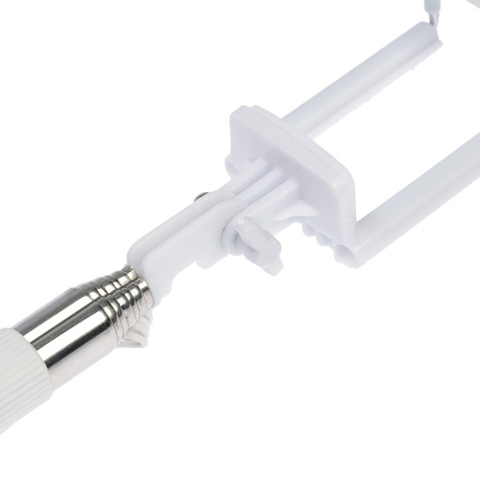 Монопод для селфи LuazON, проводной, 28 - 93 см, кабель 15 см, белый - фото 4 - id-p218180118