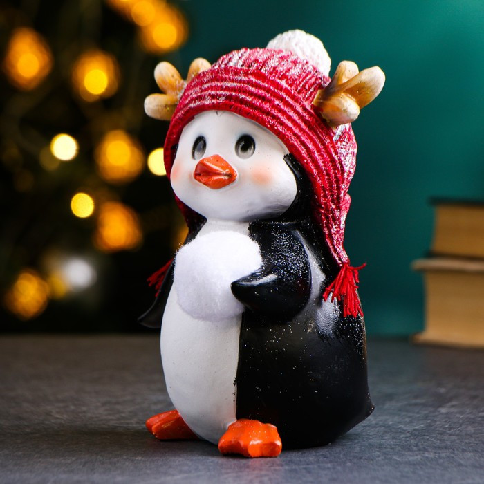 Фигура "Пингвиненок со снежком" в левом крыле, 14х11,5х17см - фото 4 - id-p218178895
