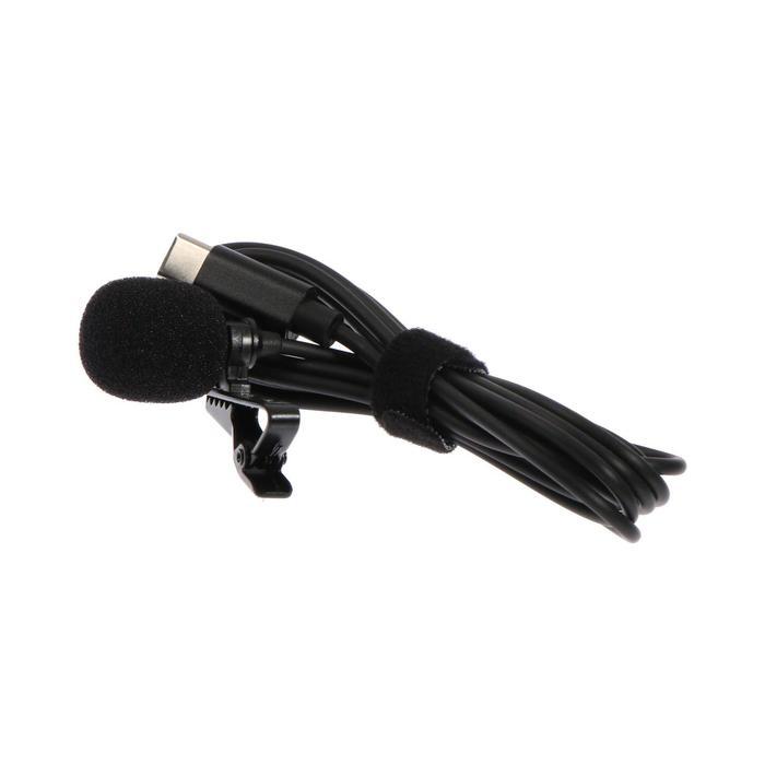Микрофон на прищепке G-104, 20-15000 Гц, -34 дБ, 2.2 кОм, Type-C, 1.5 м, черный - фото 3 - id-p218180144