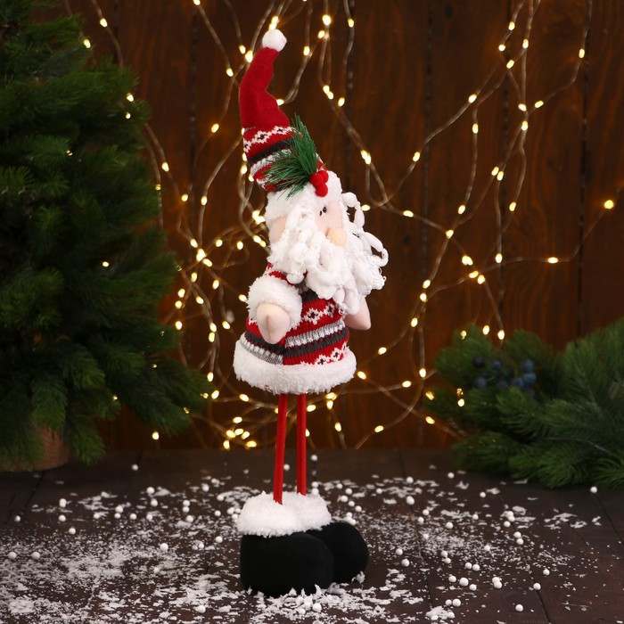 Мягкая игрушка "Дед Мороз" с ёлочкой длинные ножки 14*36 см - фото 2 - id-p218178906
