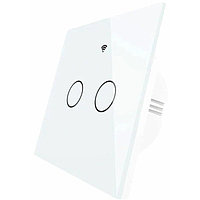 Выключатель MOES Gang Smart Switch Sensor ZS-EU2, Zigbee, 2 кнопки, таймер, расписание