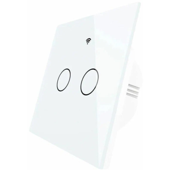 Выключатель MOES Gang Smart Switch Sensor ZS-EU2, Zigbee, 2 кнопки, таймер, расписание - фото 1 - id-p218180541