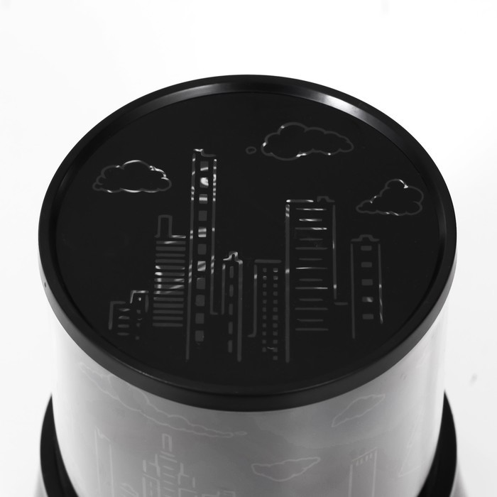 Ночник-проектор "Город" LED USB/от батареек черный 10,8х10,8х11,5 см - фото 7 - id-p218181597