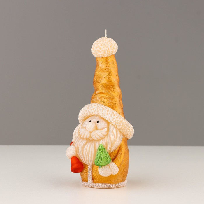 Свеча декоративная "Сказочный Санта",5,7х5,8х13,2 см, металлик - фото 4 - id-p218178996