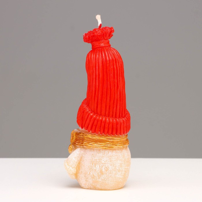 Свеча декоративная "Сказочный снеговик", 6,2х5х13,2 см, красный - фото 6 - id-p218179012