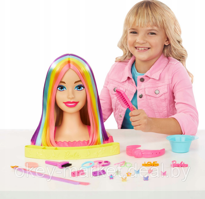 Кукла Barbie Mattel Totally Hair Deluxe - Барби для причесок HMD78 - фото 4 - id-p218183019