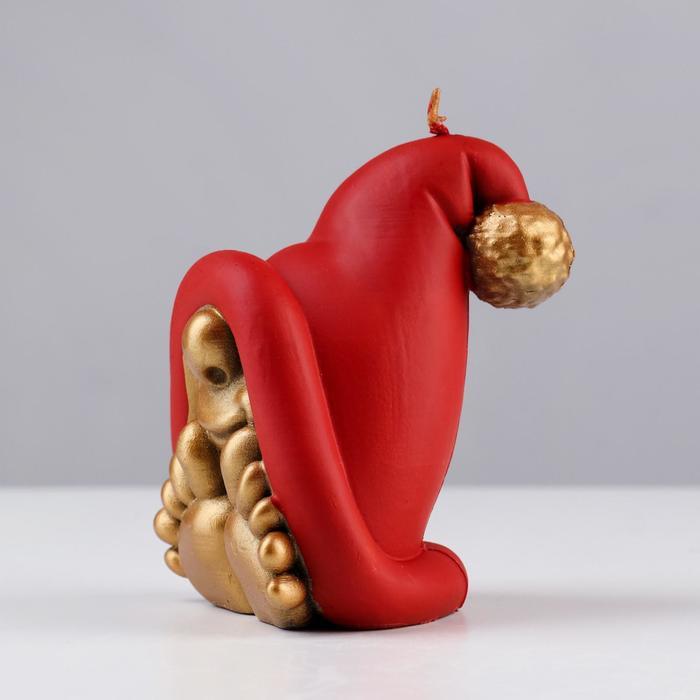 Свеча декоративная "Гномик с ножками", 9х7,1х7,3 см, золото - фото 6 - id-p218179062