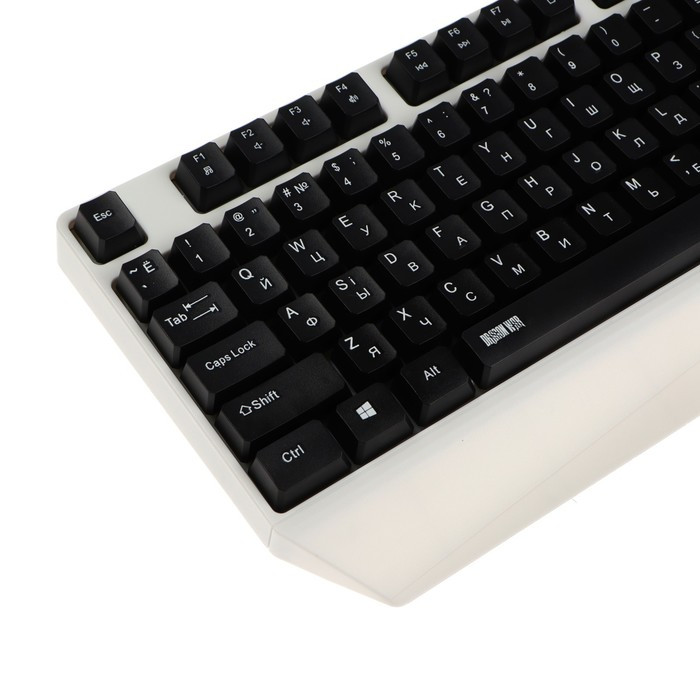 Клавиатура Qumo Twins K68, игровая, проводная, мембранная, 104 клавиши, USB, подсв, чёрная - фото 5 - id-p218180367