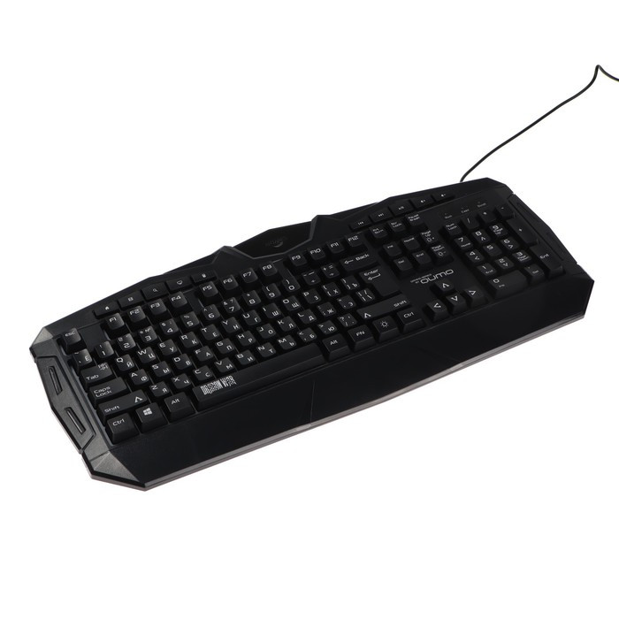 Клавиатура Qumo Antares K60, игровая, проводная, мембранная, 114 клавиш, USB, подсв, чёрная - фото 2 - id-p218180391