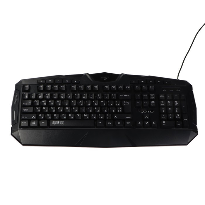 Клавиатура Qumo Antares K60, игровая, проводная, мембранная, 114 клавиш, USB, подсв, чёрная - фото 4 - id-p218180391