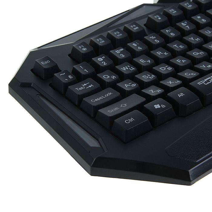 Клавиатура Qumo Dragon War Spirit, игровая, проводная, подсветка, 104 клавиши, USB, чёрная - фото 4 - id-p218180395