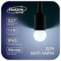 Лампа светодиодная Luazon Lighting, G45, Е27, 1.5 Вт, для белт-лайта, белая, наб 20 шт