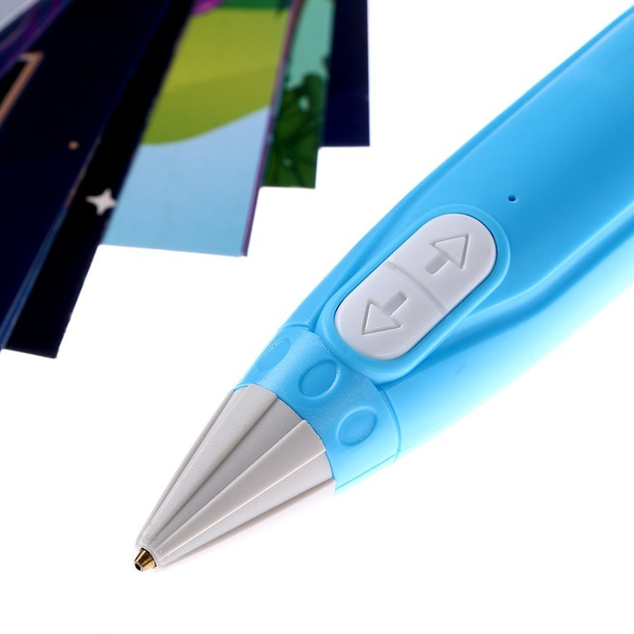 3D ручка, набор PCL пластика светящегося в темноте, мод. PN015, цвет голубой - фото 3 - id-p218180418